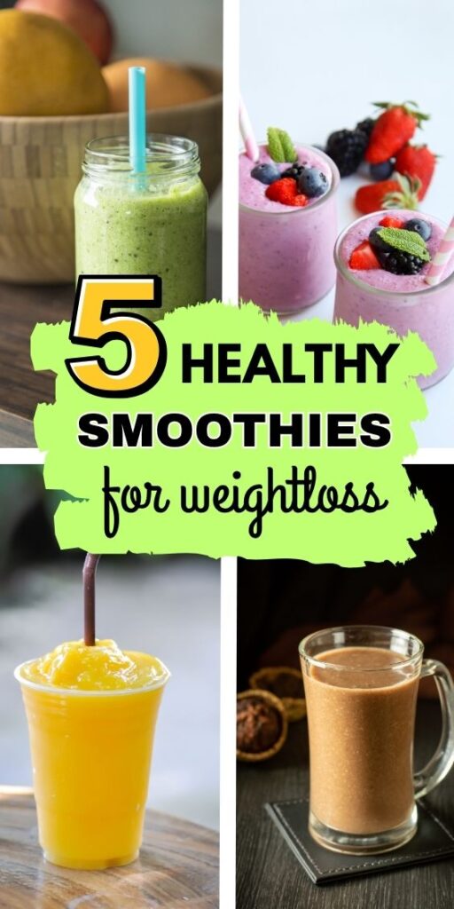 Healthy Breakfast Smoothies for Weight Loss That Actually Keep You Full A glass of healthy breakfast smoothie with berries and oats, perfect for weight loss and busy moms looking for fat-burning morning smoothie recipes.