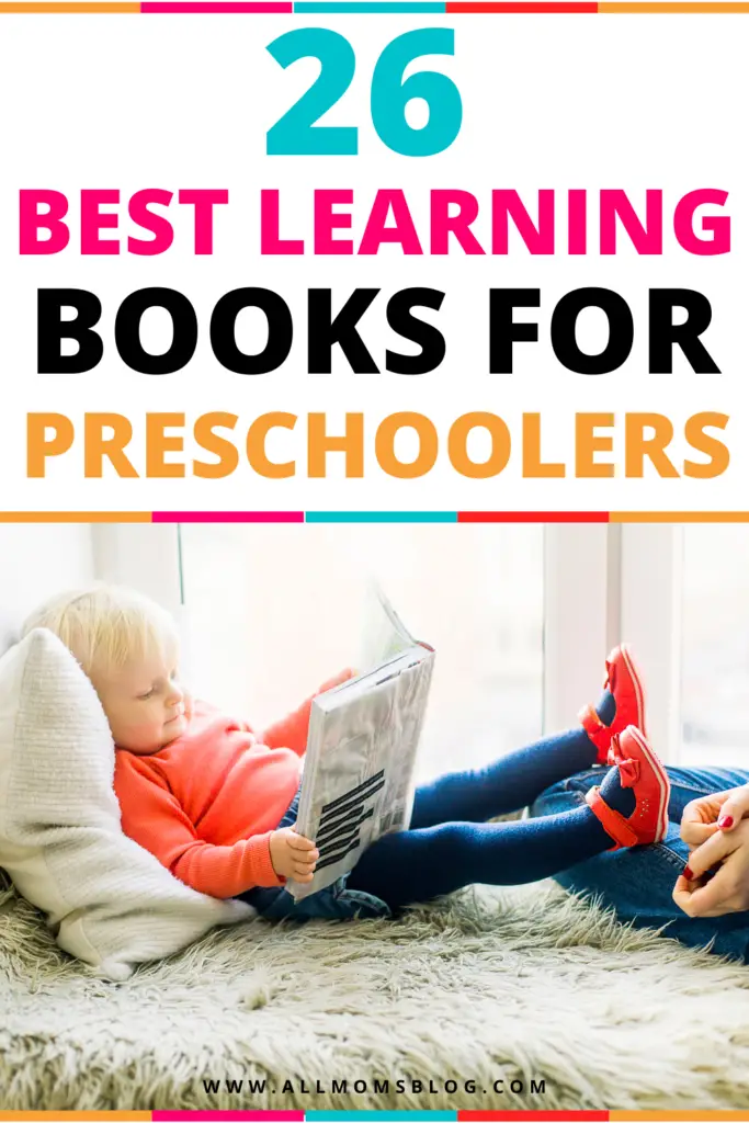 26 best books for preschoolers- all moms blog pin image