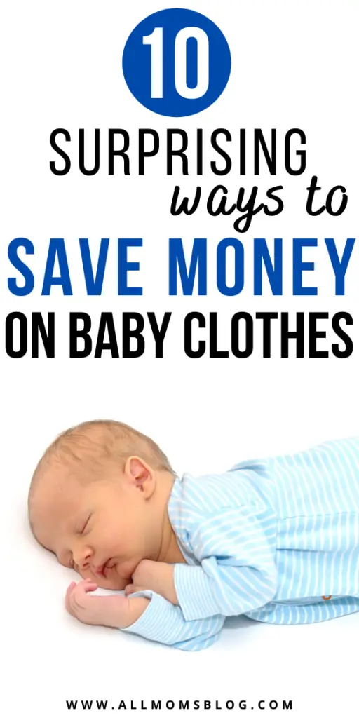 how to save money on baby clothes. save money on babywear.