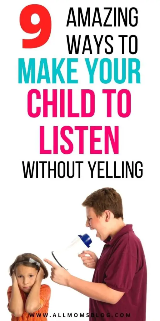 how to make your kid listen to you the first time without yelling