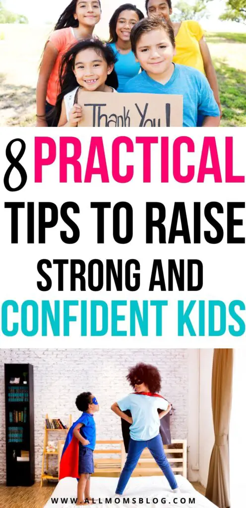 tips to raise smart and confident kids - pin image