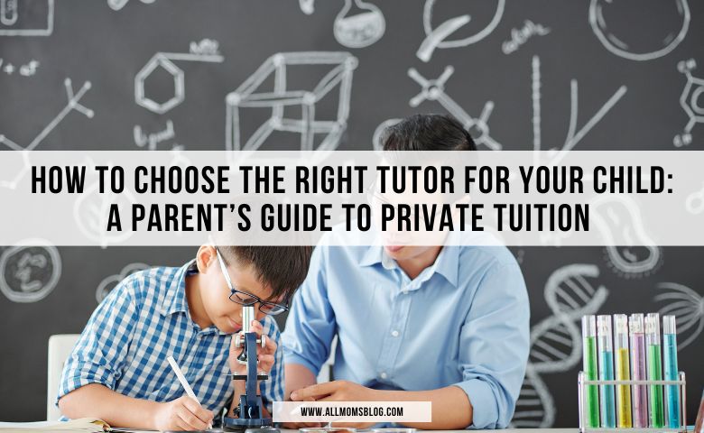 a private tutor teaching a kid